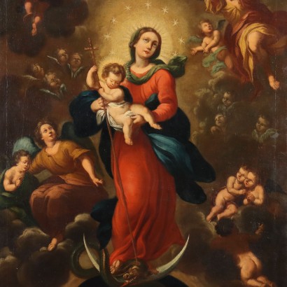 Dipinto Madonna Immacolata con Gesù%2,Vergine Immacolata con Gesù Bambino,Dipinto Madonna Immacolata con Gesù%2,Dipinto Madonna Immacolata con Gesù%2