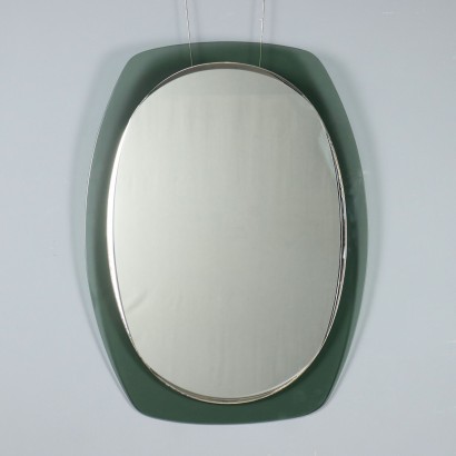 Specchio con Cornice in Vetro Colorato