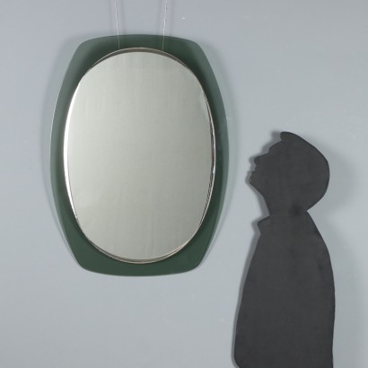 Specchio con Cornice in Vetro Colorato