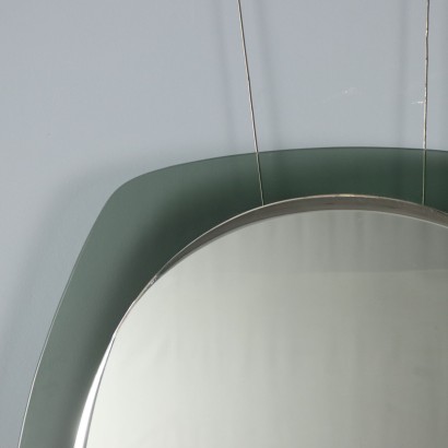 Specchio con Cornice in Vetro Colorato