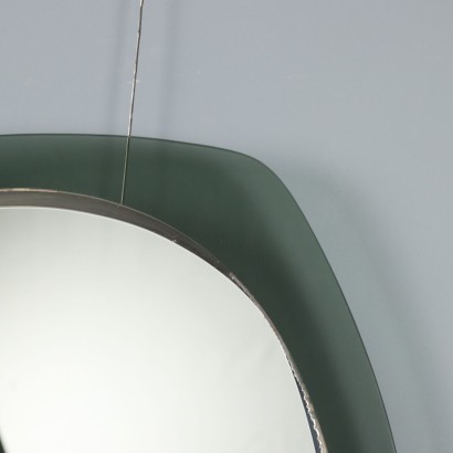 Specchio con Cornice in Vetro Colorato