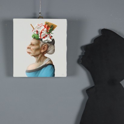 Dipinto di Fabio d'Aroma,La regina del gelato,Fabio D'Aroma,Fabio D,Fabio D,Fabio D,Fabio D,Fabio D