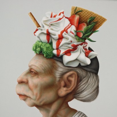 Dipinto di Fabio d'Aroma,La regina del gelato,Fabio D'Aroma,Fabio D,Fabio D,Fabio D,Fabio D,Fabio D