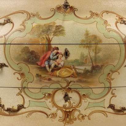 Comò,Cassettone in stile Barocchetto Veneziano