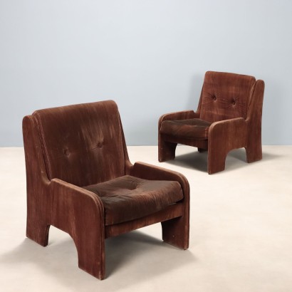 Coppia di Poltrone Vintage Anni 70
