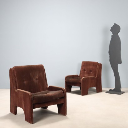 Coppia di Poltrone Vintage Anni 70,Coppia di Poltrone Vintage Anni 70