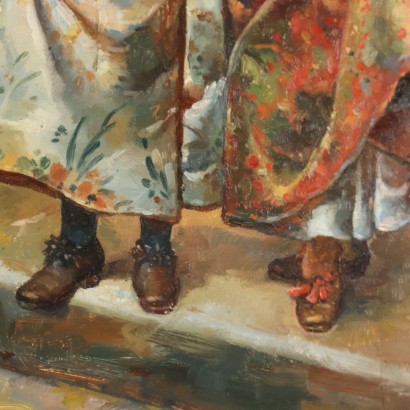 Dipinto di Frank Moss Bennett,Dame con un moschettiere,Frank Moss Bennett,Frank Moss Bennett,Frank Moss Bennett,Frank Moss Bennett