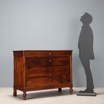 Comò,Cassettone Cappuccino in Noce