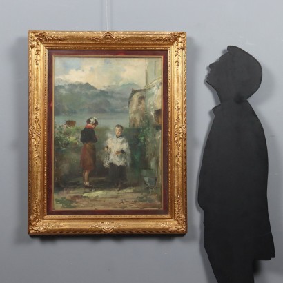 Dipinto di Giuseppe Solenghi,Il novizio,Giuseppe Solenghi,Giuseppe Solenghi,Giuseppe Solenghi