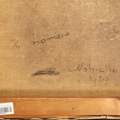 Dipinto di Giuseppe Solenghi,Il novizio,Giuseppe Solenghi,Giuseppe Solenghi,Giuseppe Solenghi