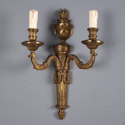 Gruppo 6 applique,Sei Appliques in Bronzo Lavorato a Mot