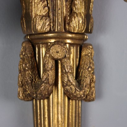 Gruppo 6 applique,Sei Appliques in Bronzo Lavorato a Mot