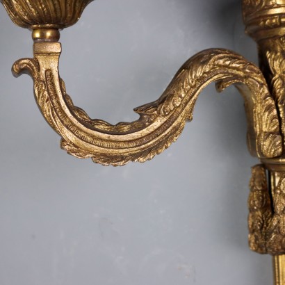 Gruppo 6 applique,Sei Appliques in Bronzo Lavorato a Mot