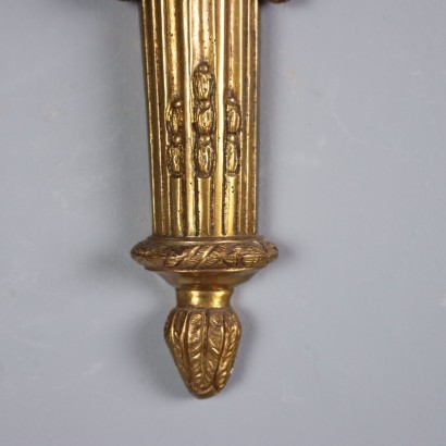 Gruppo 6 applique,Sei Appliques in Bronzo Lavorato a Mot