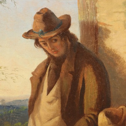 Dipinto Scena Familiare di Interno