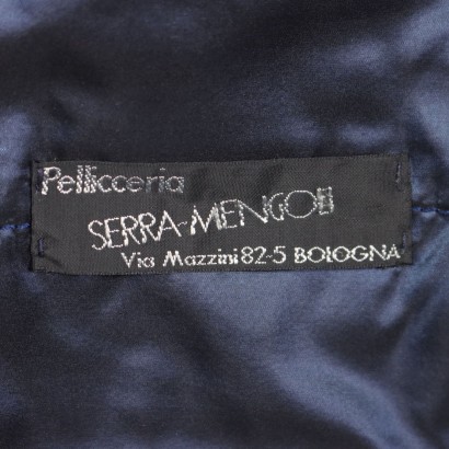 Cappotto Vintage in Astrakan Blu Botte