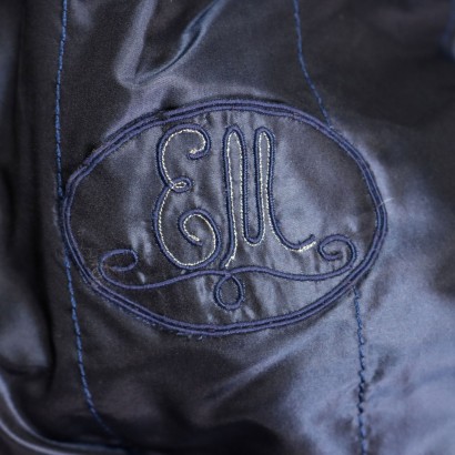 Cappotto Vintage in Astrakan Blu Botte