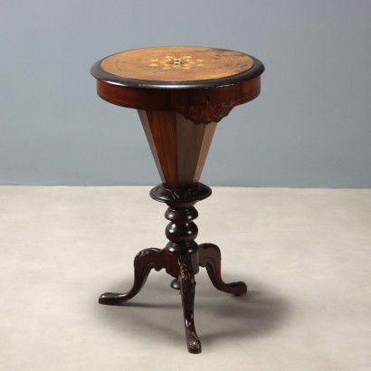 Tavolino da Cucito in Noce