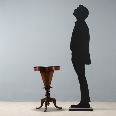 TAVOLINO DA LAVORO,Tavolino da Cucito in Noce