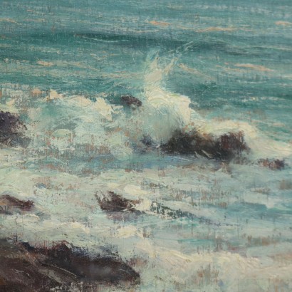 Dipinto di Ercole Garavaglia,Rapallo marina,Ercole Garavaglia,Ercole Garavaglia,Ercole Garavaglia