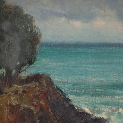 Dipinto di Ercole Garavaglia,Rapallo marina,Ercole Garavaglia,Ercole Garavaglia,Ercole Garavaglia