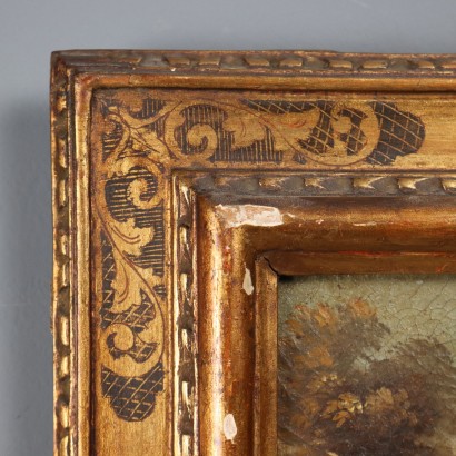 Coppia di dipinti Paesaggi con Figure,Coppia di paesaggi con figure,Coppia di Dipinti Paesaggi con Figure