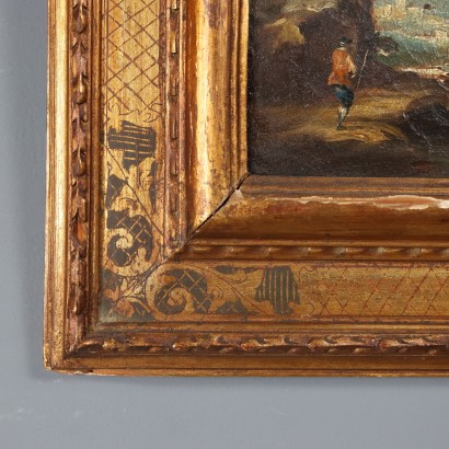 Coppia di dipinti Paesaggi con Figure,Coppia di paesaggi con figure,Coppia di Dipinti Paesaggi con Figure