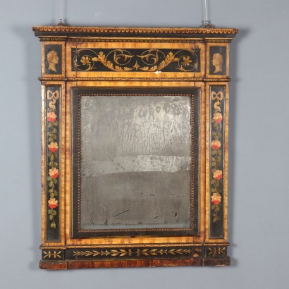 Specchiera da Appoggio con Cornice in Abete