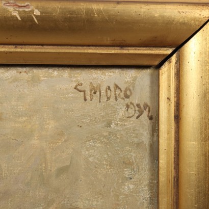 Dipinto di Gino Moro,Composizione con fiori in vaso,Gino Moro,Gino Moro,Gino Moro