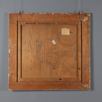 Dipinto di Gino Moro,Paesaggio dopo la pioggia,Gino Moro,Gino Moro,Gino Moro