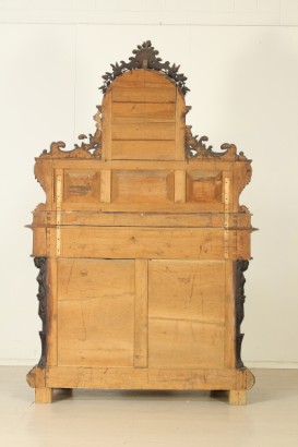 Hall, reich geschnitzt, Gentilizzi Abzeichen, Masken, Karyatiden, stattliche Sideboard, anzeigen, Schränke und Regal, wieder Leder, Leder, Tisch Fenn