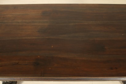 Hall, reich geschnitzt, Gentilizzi Abzeichen, Masken, Karyatiden, stattliche Sideboard, anzeigen, Schränke und Regal, wieder Leder, Leder, Tisch Fenn