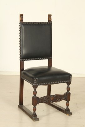 Hall, reich geschnitzt, Gentilizzi Abzeichen, Masken, Karyatiden, stattliche Sideboard, anzeigen, Schränke und Regal, wieder Leder, Leder, Tisch Fenn