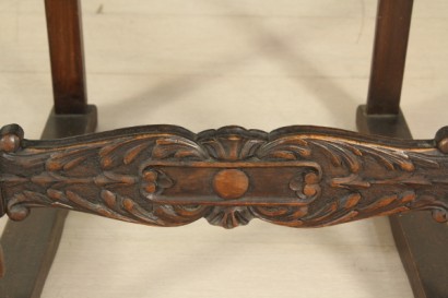 Hall, reich geschnitzt, Gentilizzi Abzeichen, Masken, Karyatiden, stattliche Sideboard, anzeigen, Schränke und Regal, wieder Leder, Leder, Tisch Fenn