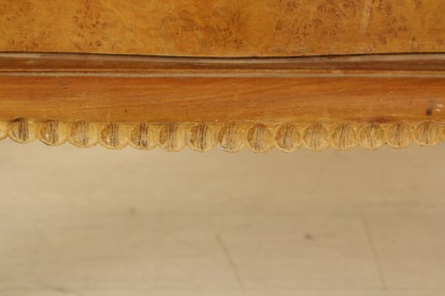 Móvil 40-50 años bufé con espejo, madera contrachapada, vidrio, mármol efecto latón detalles, decorado espejo, buen estado