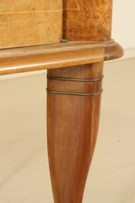 Móvil 40-50 años bufé con espejo, madera contrachapada, vidrio, mármol efecto latón detalles, decorado espejo, buen estado