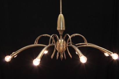 8 lights brass chandelier, olive bulbs, # {* $ 0 $ *}, eight lights chandelier, brass chandelier, designer chandelier, modern antique chandelier, vintage chandelier, 60s chandelier, # chandelieranni60, #lampadariodidesign, #lampadariomodernariato, #lampadariovintage
