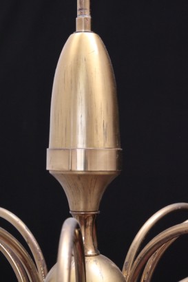 8 lights brass chandelier, olive bulbs, # {* $ 0 $ *}, eight lights chandelier, brass chandelier, designer chandelier, modern antique chandelier, vintage chandelier, 60s chandelier, # chandelieranni60, #lampadariodidesign, #lampadariomodernariato, #lampadariovintage