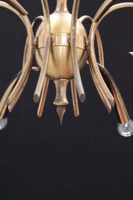 8 lights brass chandelier, olive bulbs, # {* $ 0 $ *}, eight lights chandelier, brass chandelier, designer chandelier, modern antique chandelier, vintage chandelier, 60s chandelier, # chandelieranni60, #lampadariodidesign, #lampadariomodernariato, #lampadariovintage