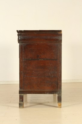 Cappuccino Dresser, feet plinth, four drawers, tulip-shaped Gorge