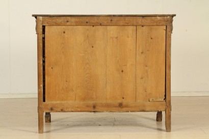 Cappuccino Dresser, feet plinth, four drawers, tulip-shaped Gorge