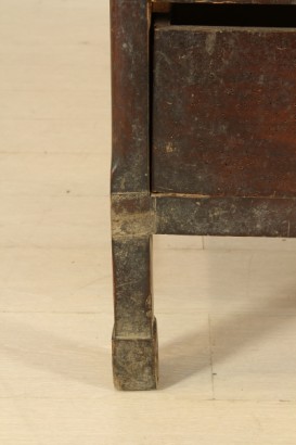 Cappuccino Dresser, feet plinth, four drawers, tulip-shaped Gorge