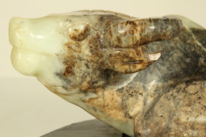 antiques, objects, china, twentieth century, bison, sculptures, jade