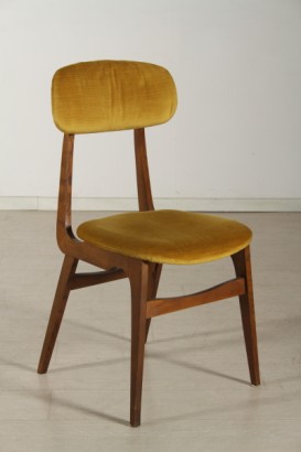 cuatro sillas muebles retro, sillas, sillas de roble, 50 años