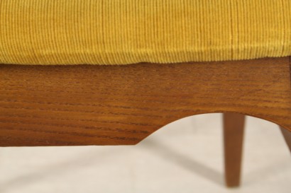 cuatro sillas muebles retro, sillas, sillas de roble, 50 años
