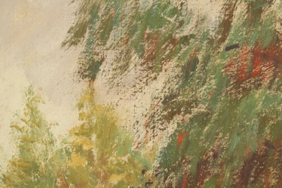 art, twentieth century, 1935, Luigi Zago (1894-1952), Garden, oil paintings on canvas