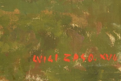 art, twentieth century, 1935, Luigi Zago (1894-1952), Garden, oil paintings on canvas