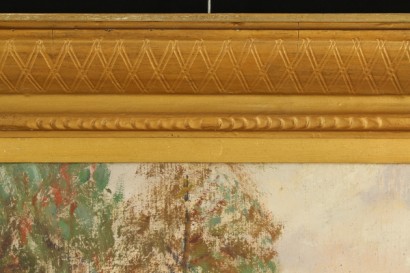 art, twentieth century, 1935, Luigi Zago (1894-1952), Garden, oil paintings on canvas