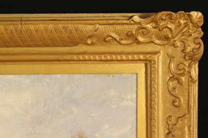 art, twentieth century, 1935, Luigi Zago (1894-1952), Garden, oil paintings on canvas