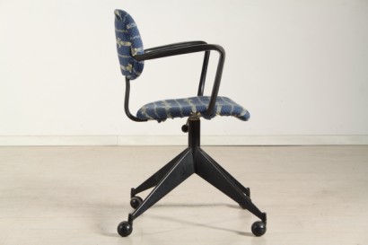 antique chair, swivel chair, Chair 50 years with metal frame